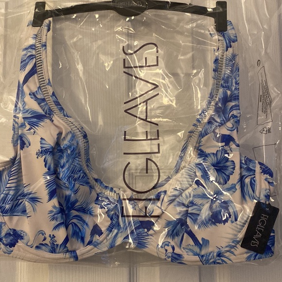 NWT Figleaves Toulouse underwired plunge bikini top US36H bottom US10 - Picture 13 of 15